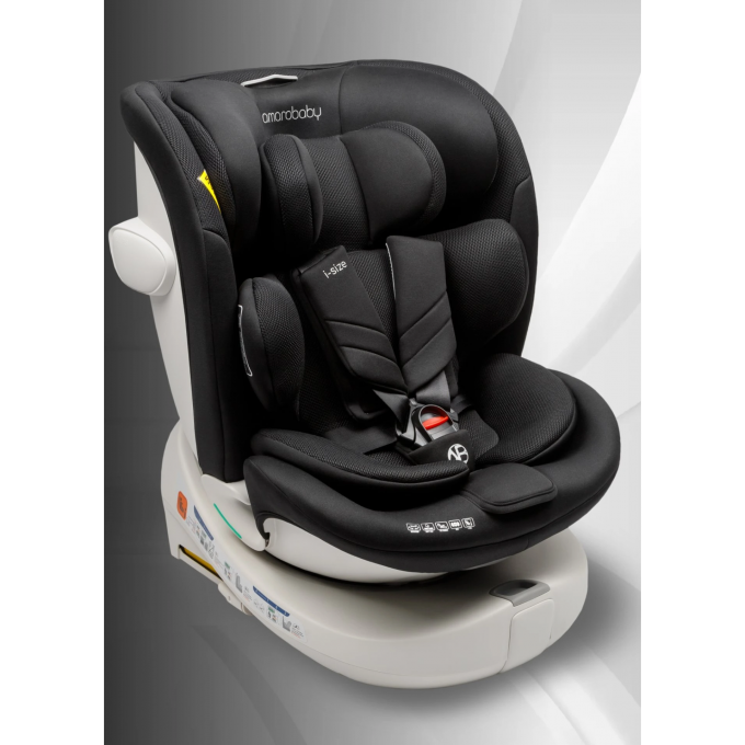 Автокресло AMAROBABY DEFENDER, i-Size, 40-150 см, черный AB25-9DEF/09