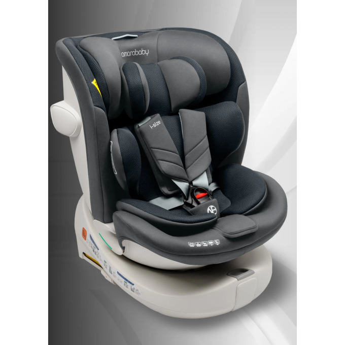 Автокресло AMAROBABY DEFENDER, i-Size, 40-150 см, серый AB25-9DEF/11