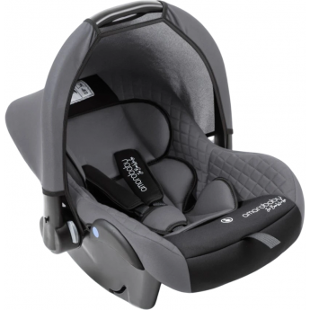 Автокресло детское AMAROBABY BABY COMFORT, группа 0+, серый/чёрный