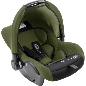 Автокресло детское AMAROBABY BABY COMFORT, группа 0+, зелёный/чёрный