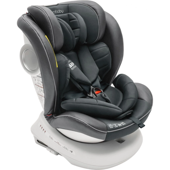 Автокресло детское AMAROBABY CHAMPION, Isofix класс D, группа 0+/1/2/3, графит AMARO-2008CH-Gr