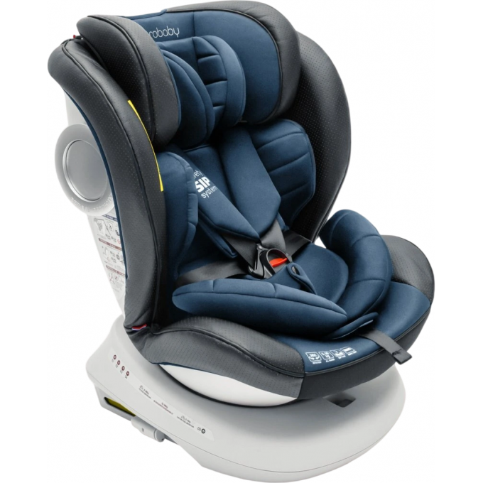 Автокресло детское AMAROBABY CHAMPION, Isofix класс D, группа 0+/1/2/3, серый/синий AMARO-2008CH-Se/Si