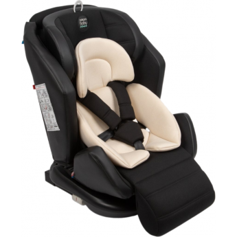 Автокресло детское AMAROBABY FAVORITE ISOFIX с усиленной боковой поддержкой, группа 0+/1/2/3 чёрный/бежевый