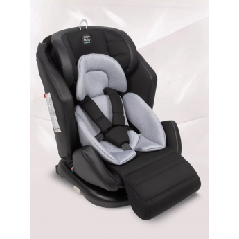 Автокресло детское AMAROBABY FAVORITE ISOFIX с усиленной боковой поддержкой, группа 0+/1/2/3 чёрный/серый