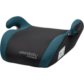 Автокресло детское (бустер) AMAROBABY ENJOY, группа III, бирюзовый/чёрный