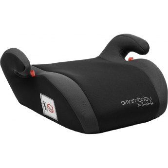 Автокресло детское (бустер) AMAROBABY ENJOY, группа III, чёрный/серый
