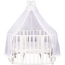 Балдахин с рюшем AMAROBABY MOONLIGHT 150x300 см, белый AMARO-553015-M