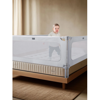 Барьер защитный для кровати AMAROBABY CAVEO серый, 160 см.
