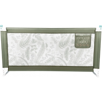 Барьер защитный для кровати AMAROBABY SAFETY OF DREAMS, оливковый, 160 см.