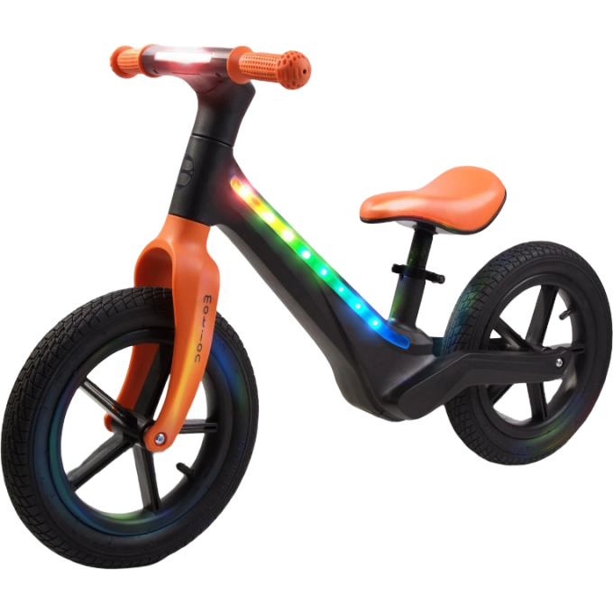 Беговел двухколесный AMAROBABY MOTION черный/оранжевый AB25-34MT/0905