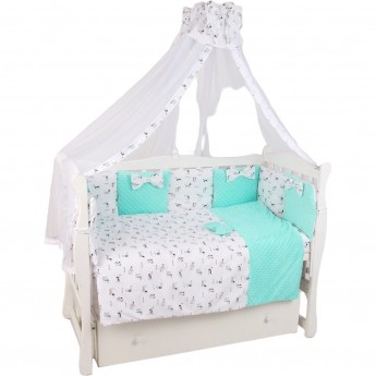 Бортик в кроватку 12 предметов AMAROBABY EXCLUSIVE Original Collection