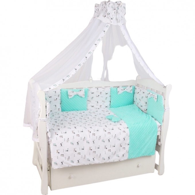 Бортик в кроватку 12 предметов AMAROBABY EXCLUSIVE Original Collection AMARO-3112-OCS