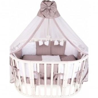 Бортик в кроватку 12 предметов AMAROBABY EXCLUSIVE Original Collection Косичка