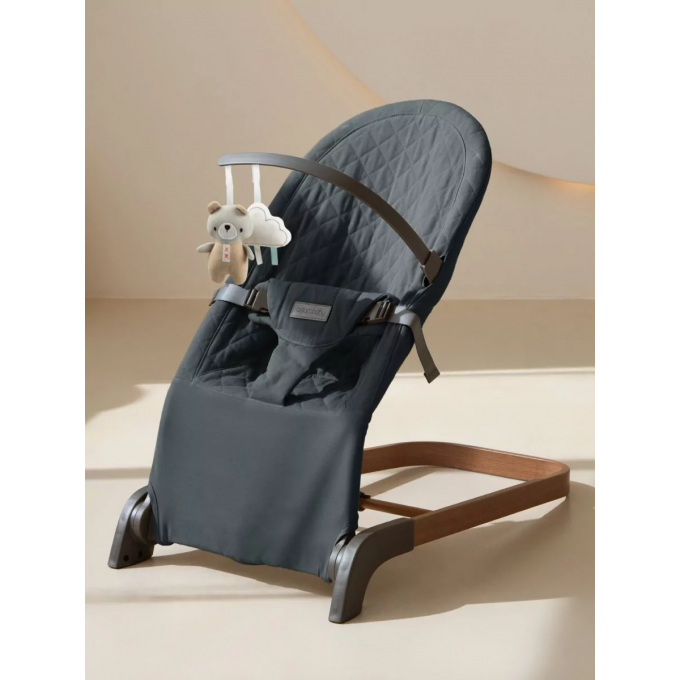 Детский шезлонг AMAROBABY HARMONY графит AB24-25HR/10