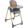 Детский стульчик для кормления AMAROBABY ELEGANT серый AB23-23EL/11
