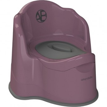 Горшок детский с крышкой AMAROBABY ERGONOMIC, фиолетовый