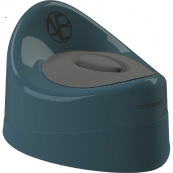 Горшок детский с крышкой AMAROBABY FORT, бирюзовый
