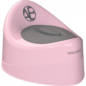 Горшок детский с крышкой AMAROBABY FORT, розовый