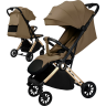 Коляска прогулочная AMAROBABY HANDY, коричневый/золотой AB25-10HANDY/1229
