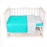 Комплект детского постельного белья AMAROBABY BABY BOOM, МОРОЖЕНКИ, 3 предмета, мята, бязь KPB-3 MOROJENKI MYATA