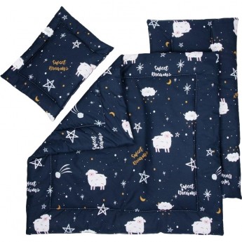 Комплект в коляску AMAROBABY MOMMY STAR GALAXY, синий