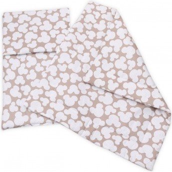 Комплект в коляску AMAROBABY MOMMY STAR, МЫШОНОК, кофе