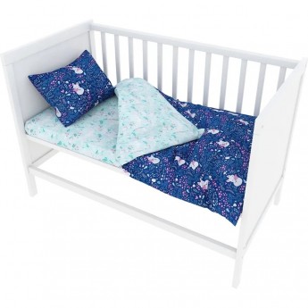 Комплект в кроватку AMAROBABY BABY BOOM, ЛИСИЧКИ, 3 предмета, поплин