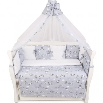 Комплект в кроватку AMAROBABY EXCLUSIVE SOFT COLLECTION, 18 предметов