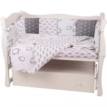 Комплект в кроватку AMAROBABY GOOD NIGHT, 4 предмета, поплин/бязь