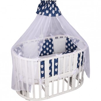 Комплект в кроватку AMAROBABY PREMIUM 18 предметов (6+12 бортиков)