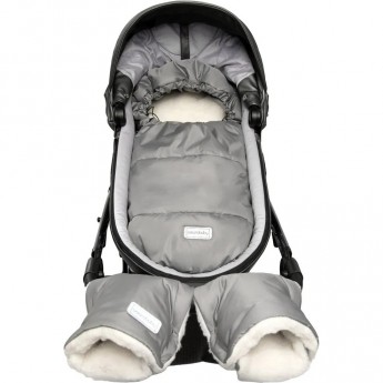 Конверт зимний меховой AMAROBABY SNOWY BABY, однотонный, 85 см