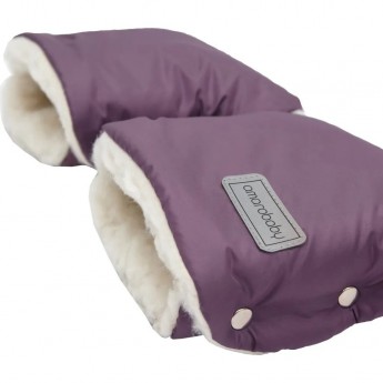 Муфты на ручку коляски AMAROBABY SNOWY TRAVEL, фиолетовые