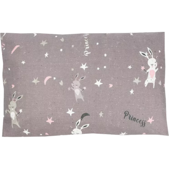Наволочка AMAROBABY 50х70 Princess, серый