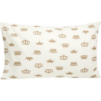 Наволочка AMAROBABY КОРОНЫ кофе 40х60 бязь