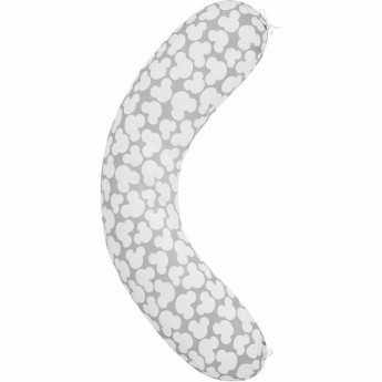 Наволочка к подушке для беременных AMAROBABY МЫШОНОК, серая, 170х25 см