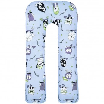 Наволочка к подушке для беременных AMAROBABY U-образная 340х35 Совы