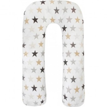 Наволочка к подушке для беременных AMAROBABY ЗВЕЗДЫ ПЭЧВОРК U-образная 340х35