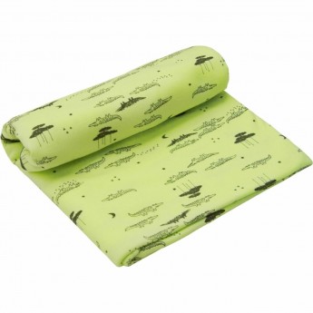 Пеленка трикотажная AMAROBABY SOFT HUGS Крокодильчики, желтый, 120х90 см.