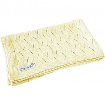 Плед детский вязаный AMAROBABY PURE LOVE, ВОЛНА