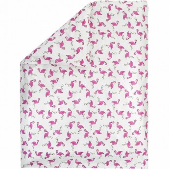 Пододеяльник AMAROBABY ФЛАМИНГО на молнии, поплин, 147х112 см