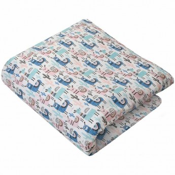 Пододеяльник AMAROBABY ЛАМЫ на молнии, бязь, 147х112 см