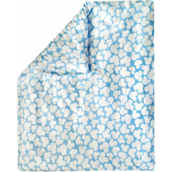 Пододеяльник AMAROBABY на молнии 147х112 бязь Мышонок голубой
