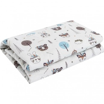 Пододеяльник AMAROBABY на молнии 147х112 Индейцы бязь