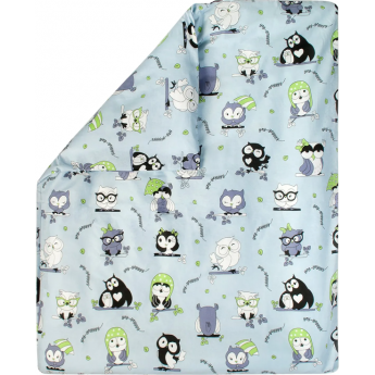 Пододеяльник AMAROBABY СОВЫ на молнии 147х112 бязь