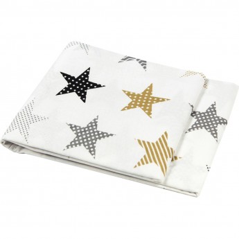 Пододеяльник AMAROBABY ЗВЕЗДЫ ПЭЧВОРК на молнии, 145х210 см