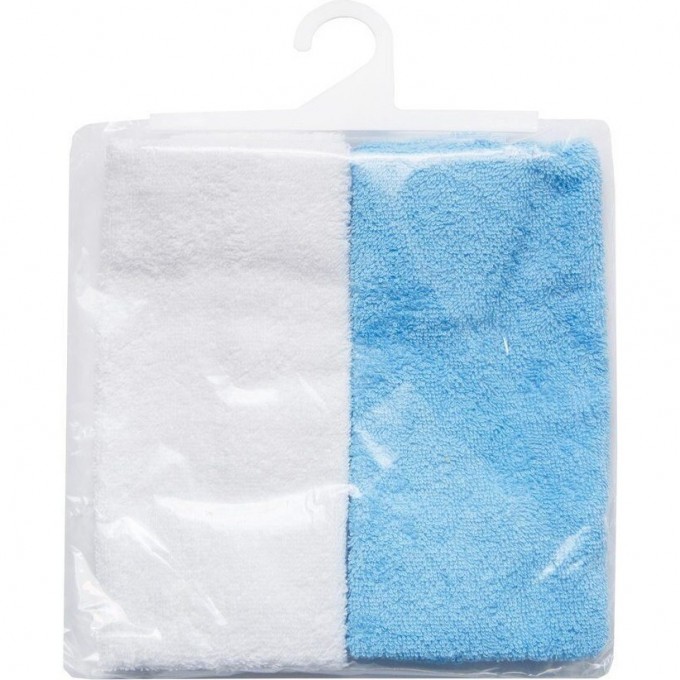Полотенце (салфетка) для кормления AMAROBABY SOFT CARE в наборе 2 шт. (белый/голубой) AMARO-5402SC-BG0