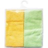 Полотенце (салфетка) для кормления AMAROBABY SOFT CARE в наборе 2 шт. (жёлтый/зелёный) AMARO-5402SC-JZ0