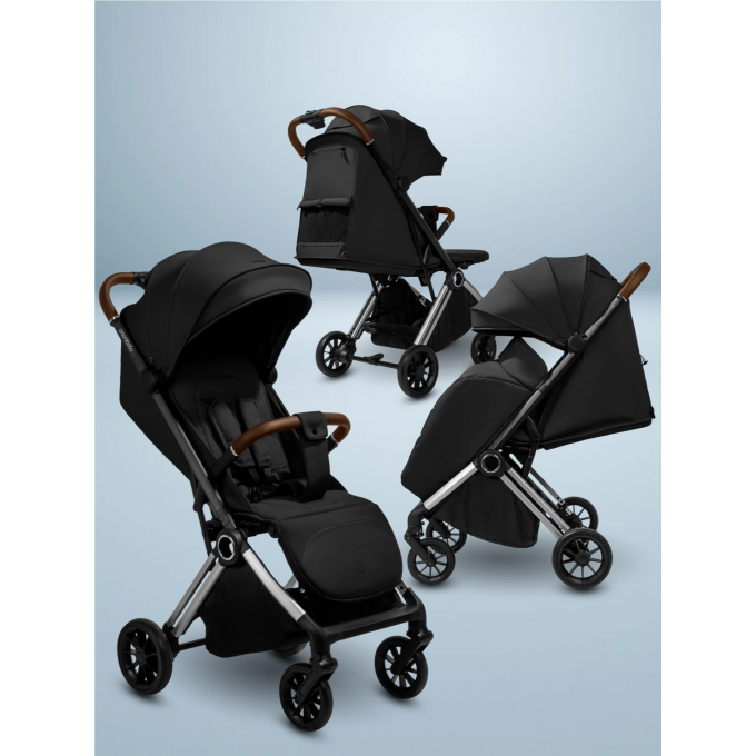 Прогулочная коляска AMAROBABY HANDY черный/серебряный AB25-10HANDY/0930