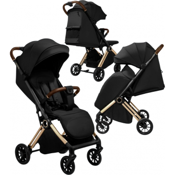 Прогулочная коляска AMAROBABY HANDY черный/золотой