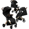 Прогулочная коляска AMAROBABY HANDY черный/золотой AB25-10HANDY/0929